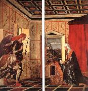 BELLINI, Giovanni Angel Announcing and Virgin Announciated uiol USA oil painting reproduction